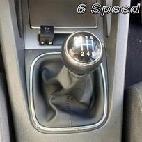 for Volkswagen VW Golf 5 V 6 VI MK5 MK6 Jetta 2005-2014 5/6 Speed Stick Gear Shift Knob with Leather Boot Collar Case Car Stying 6Speed gray