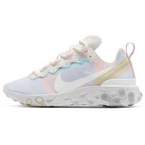 Nike React Element 55 White Crimson Gold Women's DB5926-011 35.5 white