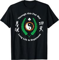 Through this Fist Way Kung Fu T-shirt M green