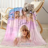 Taylor Swift Lover Album Artwork Blankets are suitable for living rooms,making them an ideal choice for outdoor travel and gifts. 80cmx120cm
