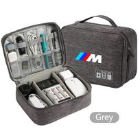Automobilio daiktadėžė Atskiras laikymas Daugiafunkcis kelioninis krepšys BMW M Performance M3 M5 M6 Power E70 F11 F25 E30 F31 E83 lipdukas gray