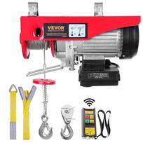 VEVOR Elektrinis keltuvas, 249,5 kg keliamoji galia, 510W 220V Elektrinė plieninio lyno gervė su belaidžiu nuotolinio valdymo pultu 35 x 13.5 x 16 cm