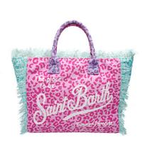 Straw mat beach bag fringed handbag canvas denim tote bag travel versatile large-capacity handbag