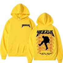 Kanye West Oversized Hoodie Unisex Hip Hop Streetwear Long Sleeve Pullover Hooded Sweatshirt M