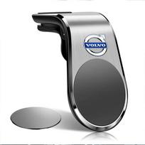 Automobilinis telefono laikiklis Magnetinis automobilio oro ventiliacijos spaustukas telefono GPS laikiklis Volvo RDesign XC90 XC60 S60 V40 XC40 V60 V50 S40 Automobilio priedai gray
