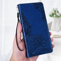 Prabangus kokybiškas odinis piniginės telefono dėklas Flip Book Stovo dangtelis, skirtas Huawei P30 P20 P40 P9 Lite Mini Y5 Y6 Y7 Prime Honor X8 X7 8A 9A 9S 7A 7C P Smart Honor 30i tamsiai mėlyna spalva