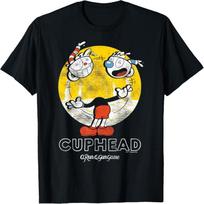 Cuphead with Mugman Head Juggling T-Shirt XXXL juoda