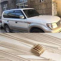 Automobilio kėbulo lipdukas Emblema Toyota Land Cruiser 100 LC100 1998-2007 Automobilio šoninės juostelės Šoninės apdailos viniliniai lipdukai TJ-012 gray