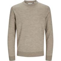 Megztinis vyrams, Smėlio, Merino knit crew neck