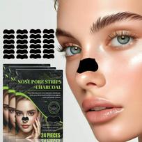 Inkštirų šalinimo juostelės, inkštirų pleistras, valo poras, spuogai, inkštirai, nosies juostelė, 24 vnt./1 dėžutė One Size white