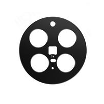Metal Frame Cover Hollow Film Super Slim Lens Protector Cap for Vivo X300 Pro black