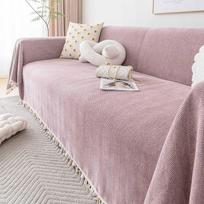 Herringbone Pattern Sofa Cover Chenille Cushion Universal Full Covered Four Seasons High Sense Cloth Sofa Towel 180*130cm gray