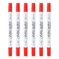 6Pcs Fabric Painting Markers Double Ended Fabric Marker with Fine Tip, for Clothing Painting, Tshirt, Canvas Bag, Shoe balta