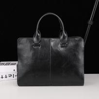 Nauja vyriška rankinė Horizontalus korėjiečių vyriškas krepšys ant peties Messenger verslo kompiuterio portfelis Retro madingas krepšys 38cm * 8cm * 27cm juoda