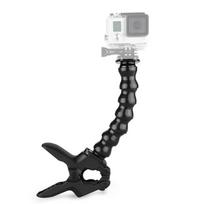 Flexible Gooseneck Jaws Adjustable Universal Flex Clamp Mount Action Camera Mount for GoPro/DJI Osmo Action/Insta360 gray