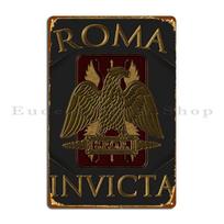 Spqr Roma Invicta Empire Metal Sign PaintingDesigns Cinema Wall Decor Wall Mural Tin Sign Poster 20X30CM black