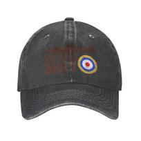 Unisex Cotton Vintage Spitfire UK RAF British WWII Baseball Cap Adult Supermarine Fighter Adjustable Dad Hat Sun Protection Adjustable Cap&>8Y gray