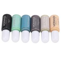 6 Colors Epoxy Resin Pigment High Concentration Morandi Colors Leakproof Nozzle Epoxy UV Resin Dye Liquid for DIY Crafts gray