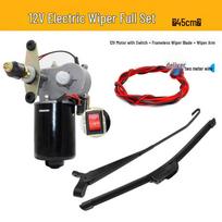 Elektrinio triračio valytuvo variklis - Be rėmelio 12V 30W žemės ūkio transporto priemonėms Wiper Blade gray
