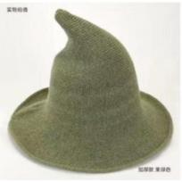 Halloween Witch Hat Wizard Hat Cosplay Party Accessory One Size žalia