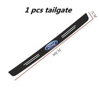 Automobilio durų slenksčio apsauginė lipdukas Ford Fiesta C-Max Kuga Ranger Raptor KA Fusion ST Transit Edge 60X7CM Anglies Pluoštas black