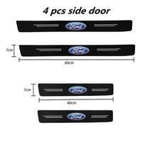 Automobilio durų slenksčio apsauginė lipdukas Ford Fiesta C-Max Kuga Ranger Raptor KA Fusion ST Transit Edge 60X7CM Anglies Pluoštas