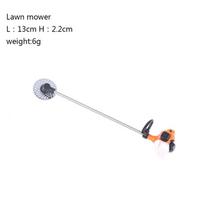 1Pc Simulation Repair Tool Saw 1:12 Dolls Houses Miniature Chain Saw Lawn Mower Garden Decor Furniture Accessories Pretend Toys
