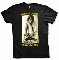 Pearl Jam T Shirt Choices Officially Licensed Black Mens Rock Band Classic Tee Unisex T-Shirt XL black