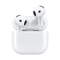 Apple AirPods 5 (Wireless Charging Case) baltos belaidės ausinės su aktyviu triukšmo slopinimu (ANC), Siri AI, H2 lustu, garsumo valdymu (Swipe) ir IP57 atsparumu