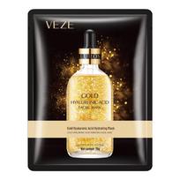 Fan Zhen 24K Gold Hyaluronic Acid Mask - Hydrating, Moisturizing, Pore Minimizing, Refreshing. black