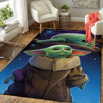 1 vnt. Disney Žvaigždžių karai Yoda rašto kilimas Plotinis kilimas Neslystantis kilimas Skalbiamas rankomis Grindų kilimėlis Tinka svetainei, miegamajam, namų dekoravimui 100cm by 120cm