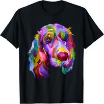 English Cocker Spaniel Pop Art Portrait Dog Owner T-Shirt XXXXXL juoda