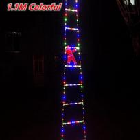 Christmas LED Santa Claus Climbing Ladder Light USB Plug 8 Flashing Modes Home Navidad Party Decoration Xmas Tree Wall Window black