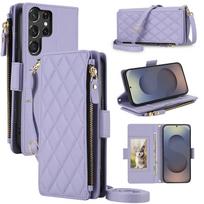 Crossbody Zipper Cards Solt Wallet Flip Leather Phone Case for For Samsung S26 Ultra S25 S24 Plus S23 S22 A17 A57 A37 Bag Cover Galaxy A36 levanda