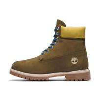 Timberland Premium 6 Inch Boots 'Olive Green Nubuck With Yellow Collar' A5NZM327 45 brown