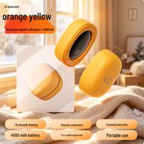 2026 Magnetic Detachable Mini Hand Warmer: Portable Two-in-One Handheld Gift JF331 Custom Model yellow