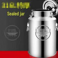 Didelės talpos nerūdijančio plieno aliejaus ir vyno laikymo statinė 5L Diameter 17cm Height 24cm gray