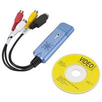 Discount-USB 2.0 Video Capture Card VHS VCR TV To DVD Converter For Mac OS X PC Windows 7 8 10 Replacement Accessories 100V-240V EU Plug Type C mėlyna