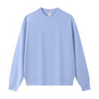 Unisex Heavyweight 420g Crew Neck Terry Sweatshirt - Trendy Loose Fit Pullover and Sweatpants 2XL white