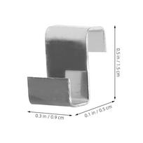 25pcs Greenhouse Clamps For Pvc Pipe Greenhouse Film Clamps Shading Net Rod Clip For Garden Net Row Cover Greenhouse Silver