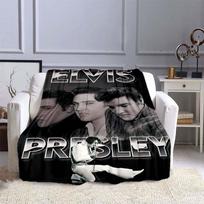 Įvairių stilių E-Elvis rašto 3D spausdintos roko dainininko sofos pledai, tinkami suaugusiųjų ir vaikų miegamiesiems bei svetainėms 75x90cm