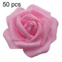 25/50/100 vnt Dirbtinio PE putplasčio rožių gėlės „Pasidaryk pats“ vestuvių namų kambario dekoras 50pcs