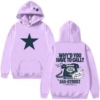 Freya Skye Wyhtc Hoodies Vintažinis Animacinių Filmų Spaudinys Hoodies Moterims Vyrams Laisvalaikio Ilgomis Rankovėmis Hoodies Aukštosios Gatvės Y2K Streetwear XS šviesiai violetinė spalva