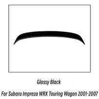 For 2001-2007 Subaru Impreza WRX Touring Wagon Middle Rear Trunk Lid Spoiler Wings Car Exterior Black Carbon Tuning Accessories Glossy Black