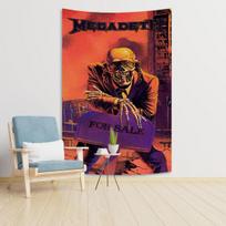 Amazing Men Rising Megadeths Rock Band Print Tapestry Art Wall Hangingtapestry Wallpaper Tapestry Headboardaesthetic Room Decor 74x94cm(29x37in) red