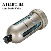 AD402-04 Automatic Drainer Air Source Filter Air Compressor Air Tank End Drain Valve Oil-water Separator