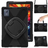 360 Rotating Kids Case For Lenovo Tab K11 Plus 2024 11.5 Inch TB352FU TB352XU Tablet Heavy Duty Stand Cover With Shoulder Strap K11 Plus 11.45 2024 juoda