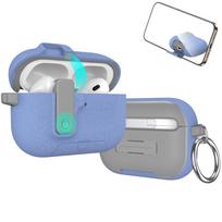Flip-top Protective Case for AirPods Pro 3/2, 4th Gen Holder, Apple Earphone Shell AirPods 5 (2026) tamsiai raudona spalva
