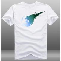 Final Fantasy VII FF7 Marškinėliai Retro RPG Grafiniai Marškinėliai Vyrams Unisex Vintage Išplauti 100% Medvilnės Trumpomis Rankovėmis Per dideli Apvalia Kaklo Iškirpte Y2K Streetwear Žaidimų S white