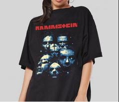 Vintažiniai Rammstein Sehnsucht filmo išblukę marškinėliai Unisex T-shirt S black